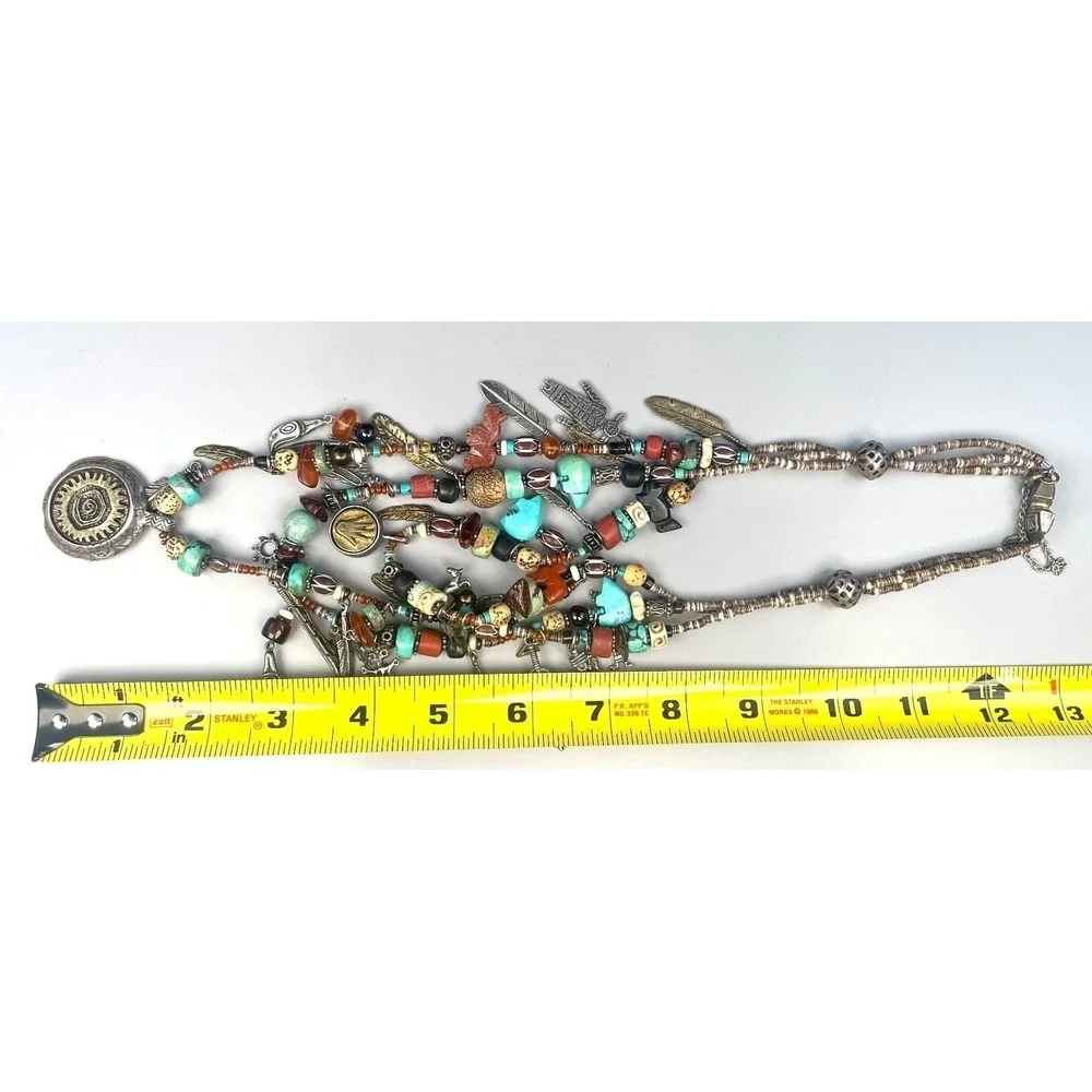 Robert Shields Sterling Silver Spirit Collection 3 Strand Necklace Massive 202g